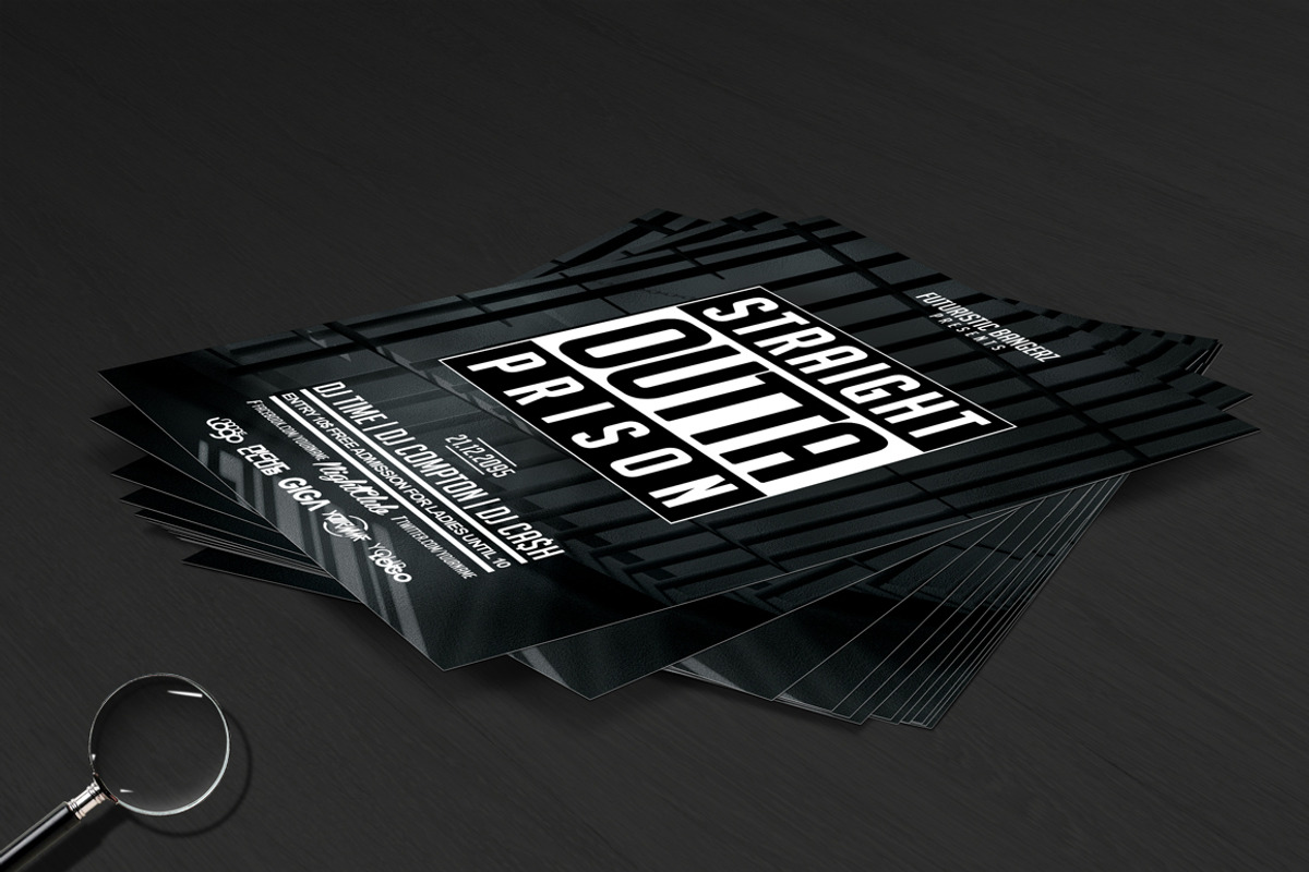 Straight Outta Party | 6in1 Flyer, a Flyer Template by GIGA-TEMPLATE (Photo 10 of 18)