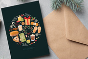 Christmas holiday symbols set, a Seasonal Illustration by Elen_Art (Thumbnail 3 of 3)