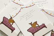 Watercolor Christmas Animals Whimsy, a Seasonal Illustration by Lana Elanor (Thumbnail 6 of 16)