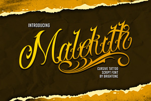 Malekith - Tattoo Font