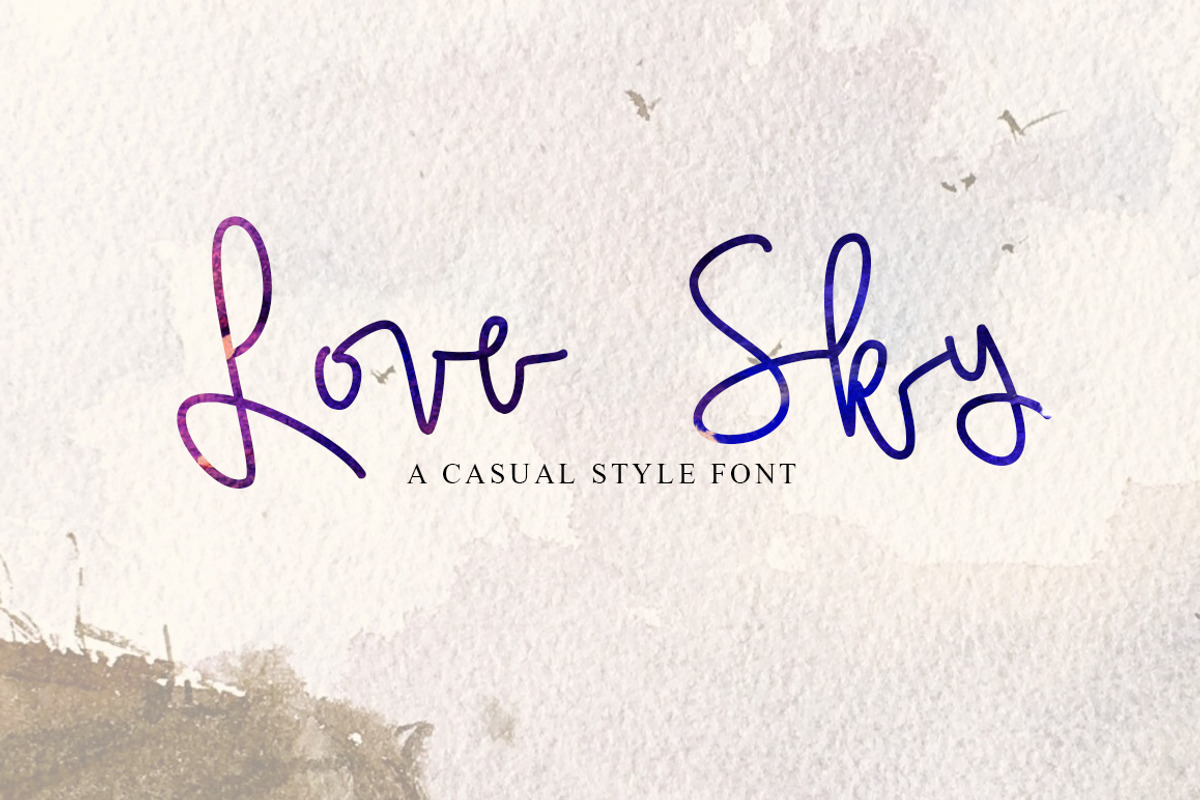 Love Sky font