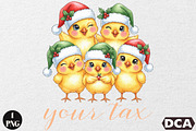 Funny Christmas  Chicken PNG, an Icon by DreamCafeArt (Thumbnail 1 of 6)