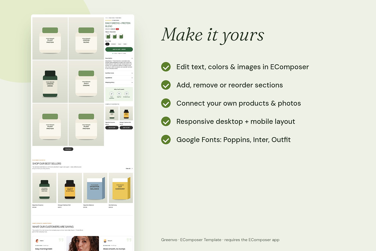 Greenvo - Shopify EComposer Template, a Shopify Template by Boost Convert (Photo 4 of 11)