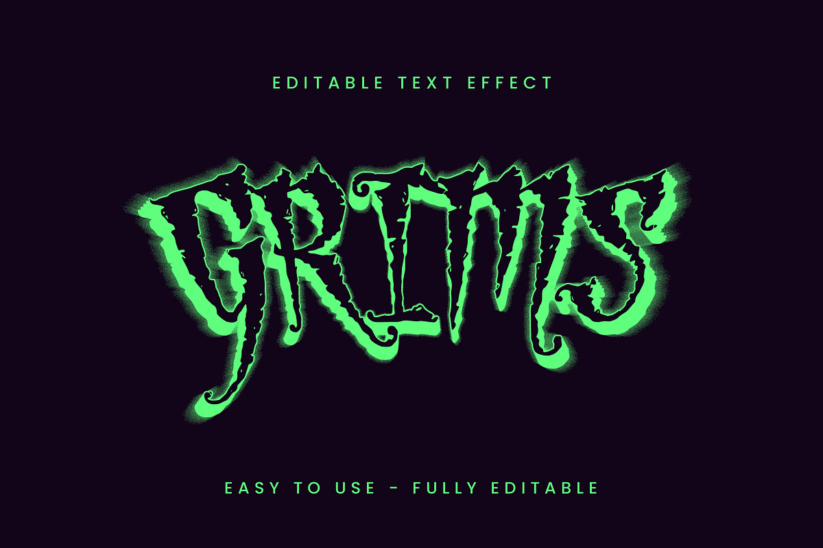 Horror Neon Green Text Effect