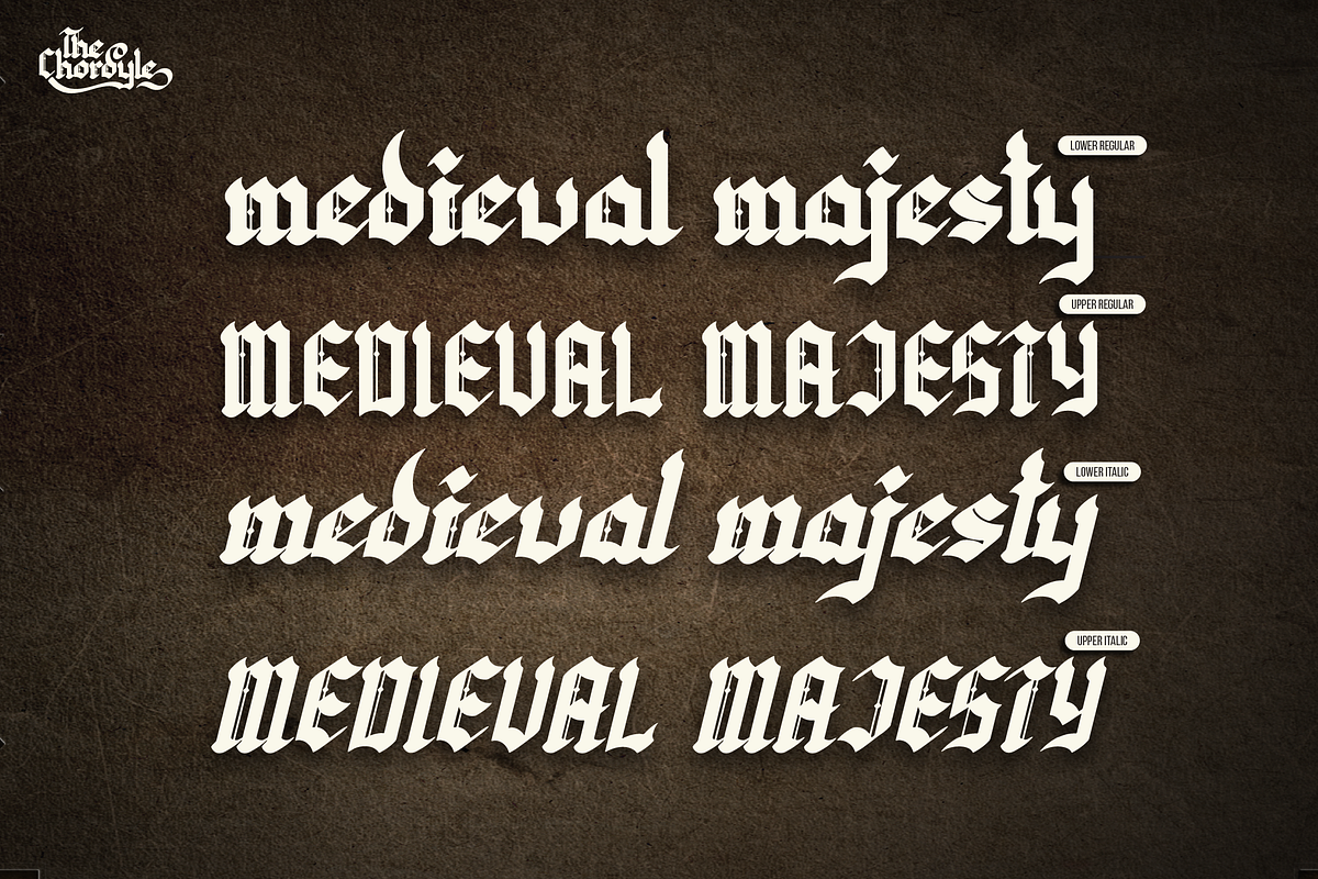 The Chordyle | Blackletter Font, a Blackletter Font by Denustudios (Photo 6 of 12)