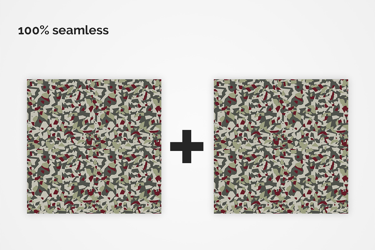 Army Polygon Camouflage Patterns, a Pattern Graphic by 3Y_Design (Photo 3 of 6)