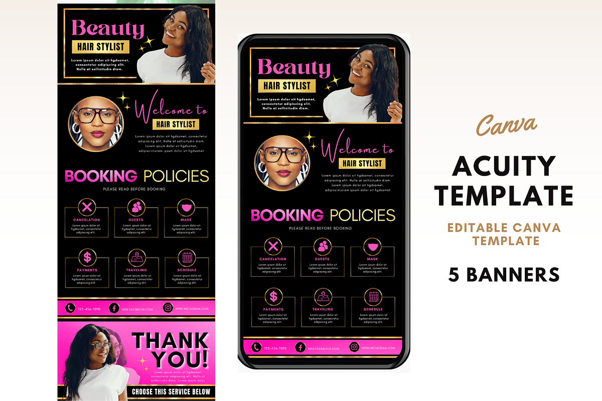 Acuity Scheduling Template Nail Tech, a Templates & Theme by TimCanvaTemplate (Photo 1 of 5)