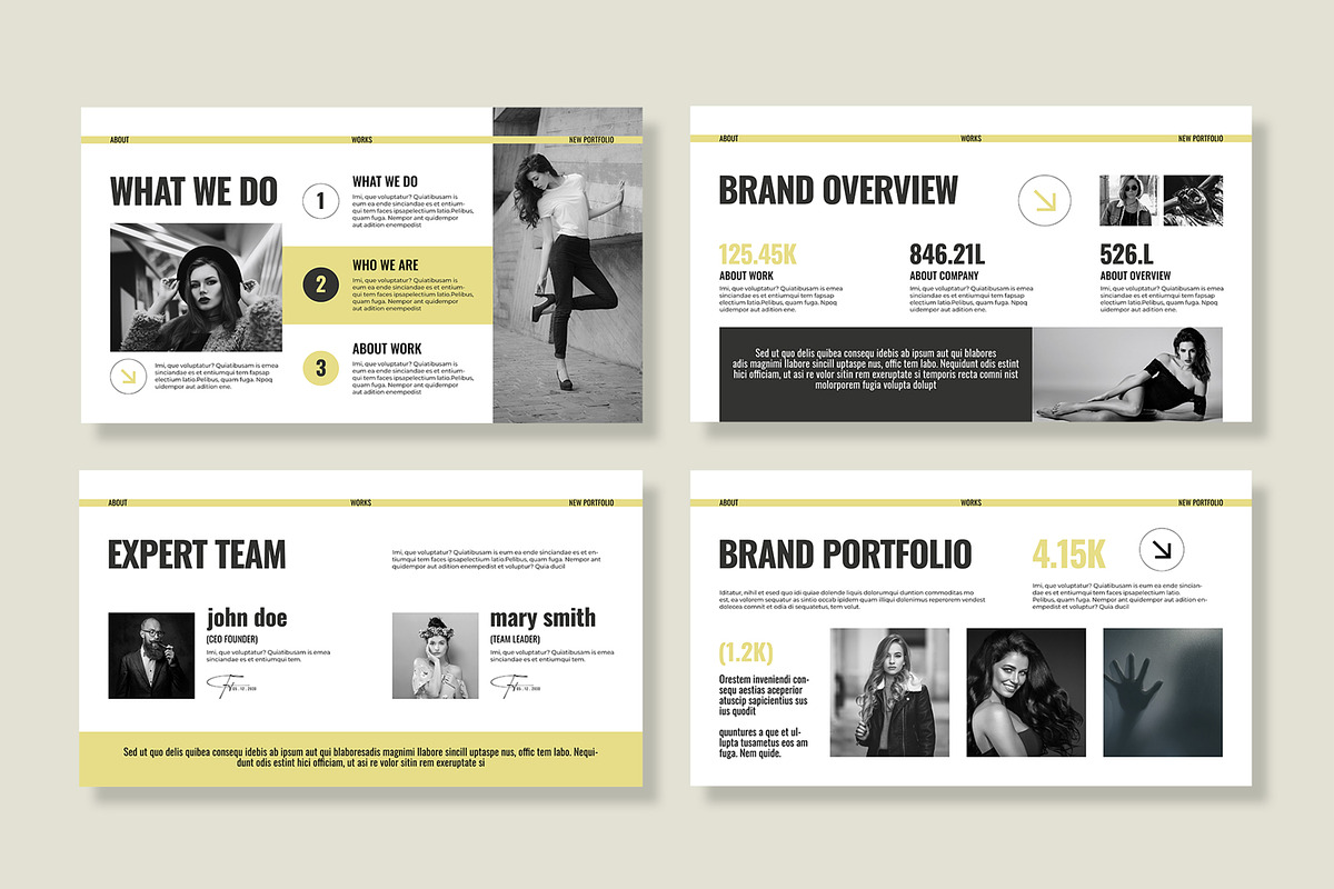Portfolio Presentation Template, a Presentation Template by MightyDesign (Photo 3 of 8)
