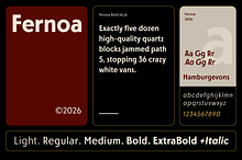 FERNOA - Dramatic Sans Serif Family