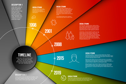 Vector Infographic timeline template, a Background Graphic by Orson