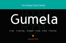 Gumela Stylish Font, Complete Family