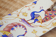 Peacocks and Plants illustration, a Decorative Illustration by ZiziMarket (Thumbnail 2 of 3)