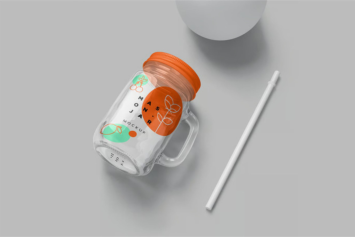 Mason Jar Mockups, a Packaging Mockup by megostudi0 (Photo 6 of 7)