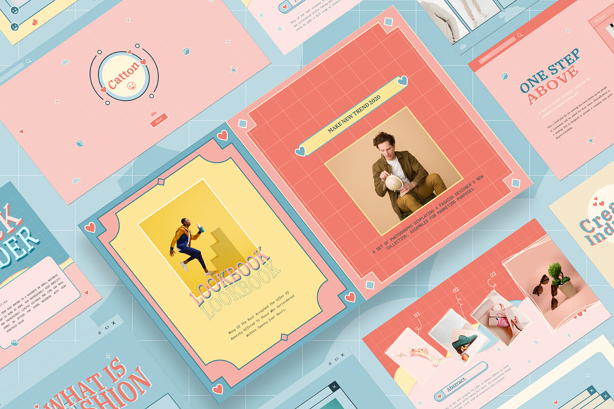 Catton Cute Pastel Powerpoint, a Presentation Template by Visualin.std (Photo 6 of 11)