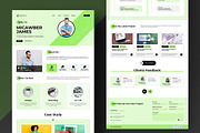 Personal Portfolio Website Layout, a Landing Page Template by Spark_Creative (Thumbnail 4 of 5)