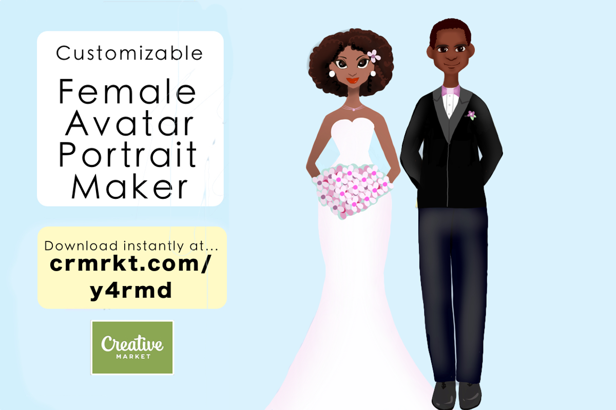 Personalized female portrait creator, a Person Illustration by CosmicMedium (Photo 5 of 5)