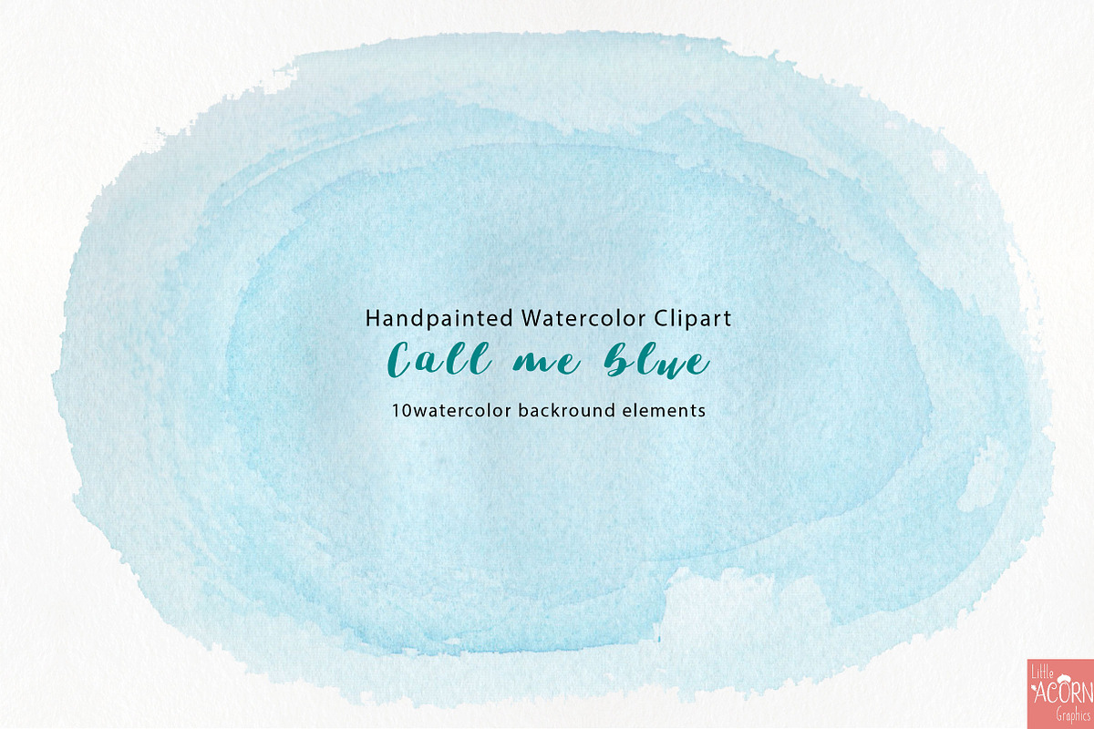 Watercolor background texture blue, a Texture Graphic by LittleAcornGraphics (Photo 12 of 13)