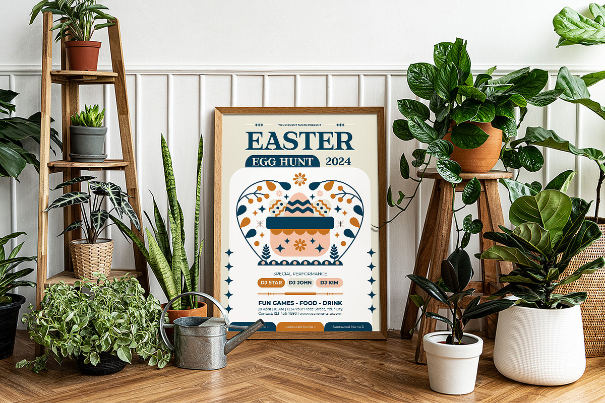 Easter Egg Hunt Flyer Template, a Flyer Template by Hole Hope Design (Photo 2 of 5)