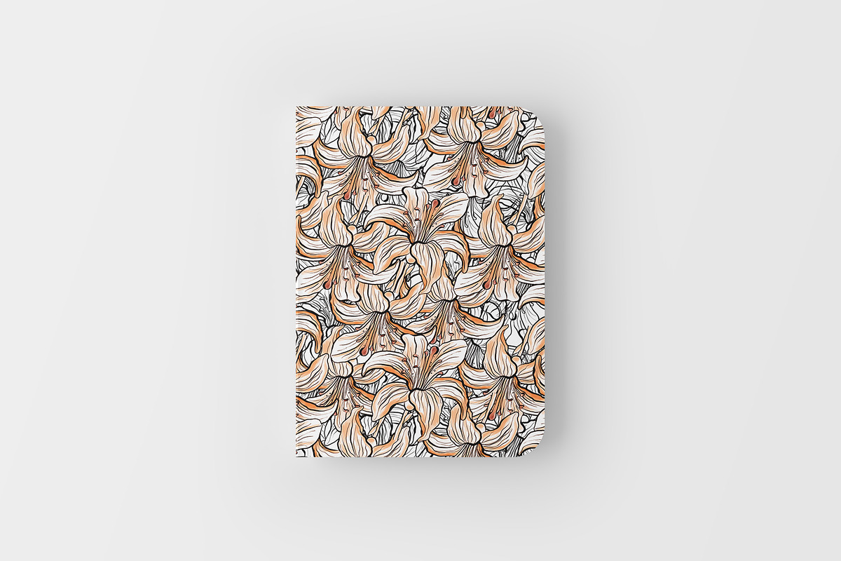 Seamless patterns - Lilies, a Pattern Graphic by Pollyksena (Photo 2 of 4)