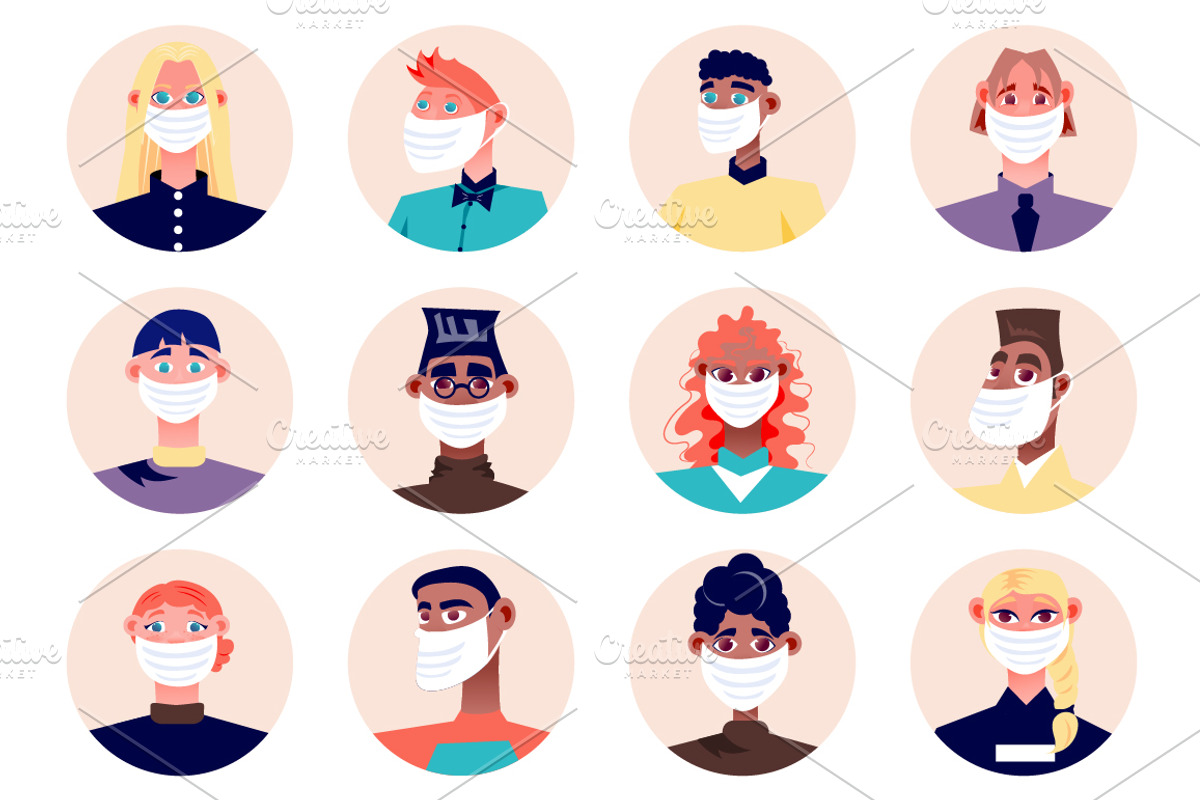 Cartoon People Avatars, an Emoji Icon by alexdndz (Photo 11 of 13)