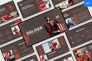 Deliser - Delivery Service Keynote, a Presentation Template by BeadyLab