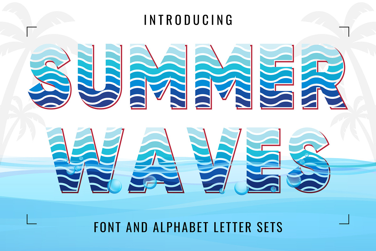 Summer Waves Font, a Symbol Font by Font Craft Studio (Photo 1 of 8)