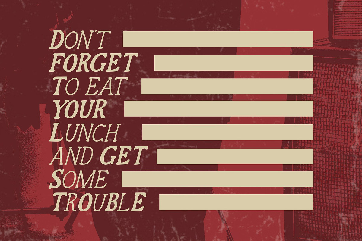 Gain And Reverb, a Handwritten Font by takoliko (Photo 4 of 11)