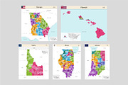All maps of the United States, an Education Illustration by brichuas (Thumbnail 4 of 12)