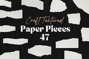 47 Textured Ripped Craft Papers, an Abstract Photo by Ksuview