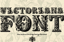 Victorian Font Typeface Victoriana