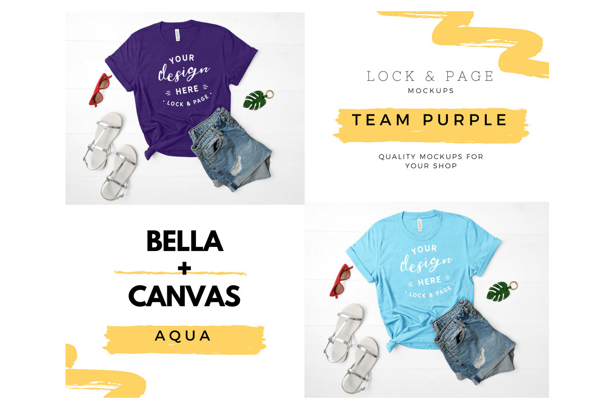 Bella Canvas 3001 Mega Bundle Mockup, a Shirt Mockup by lock and page (Photo 28 of 84)