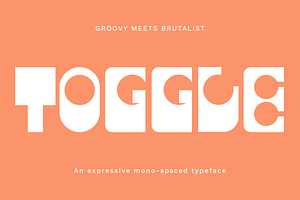 Toggle: a bold modern display font