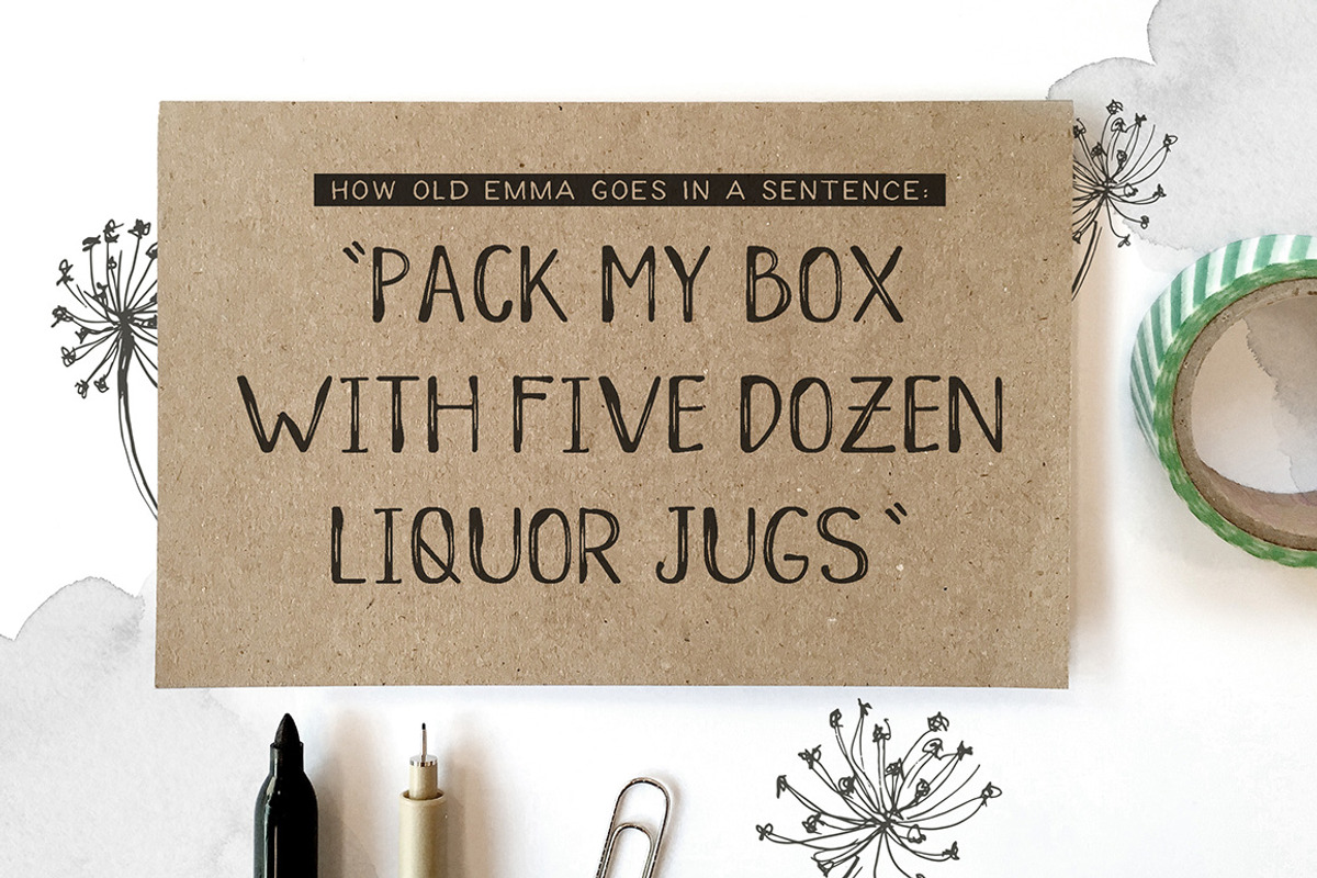 Old Emma Script preview 2