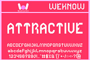 Attractive font, a Font by weknow (Thumbnail 1 of 8)