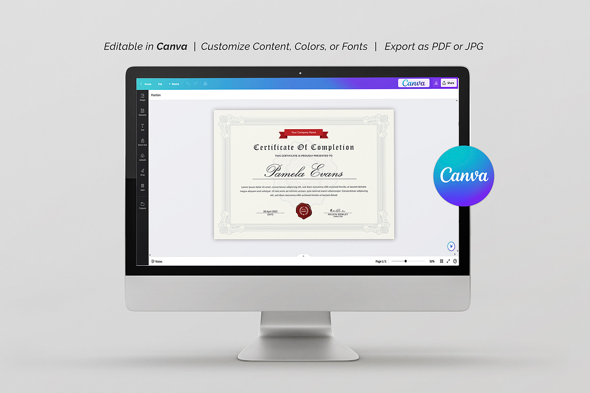 Canva Certificate preview 8