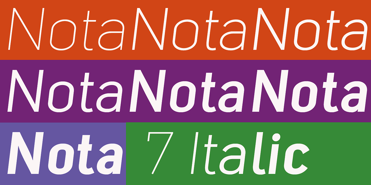 Nota, a Sans Serif Font by Wiescher-Design (Photo 6 of 6)
