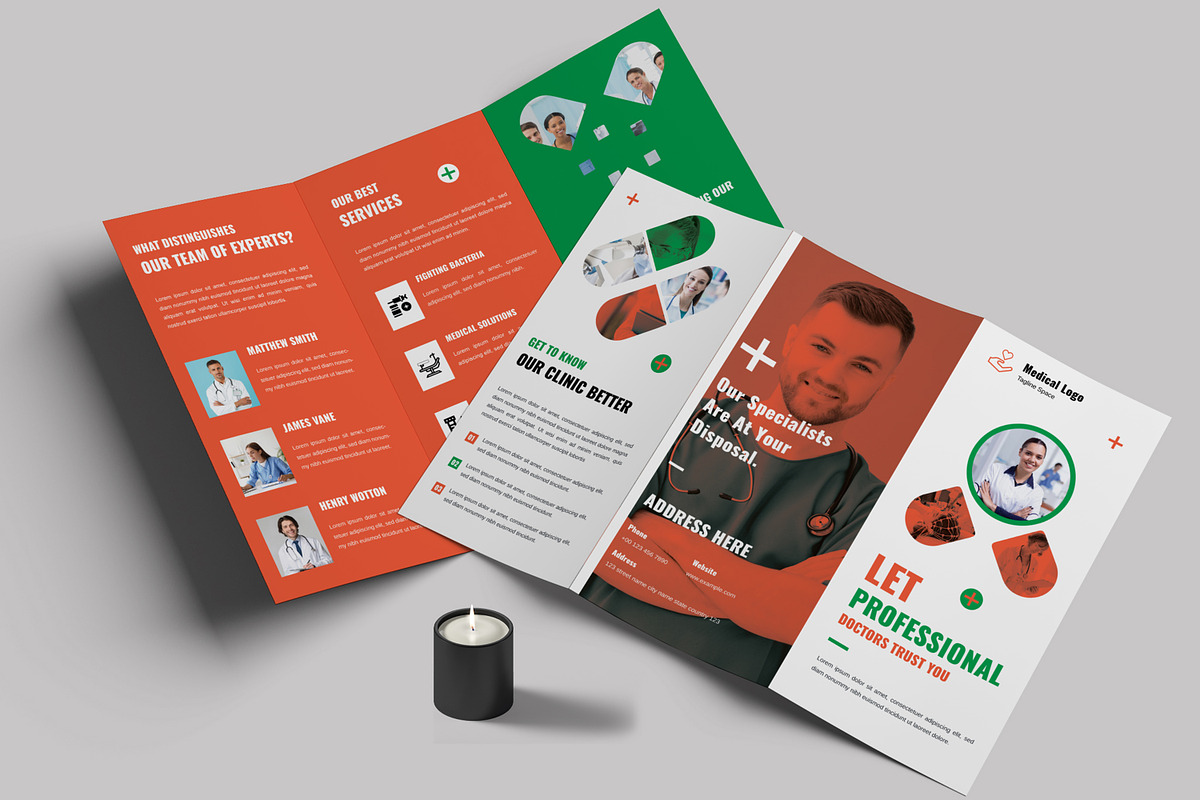 Medical Tri Fold Template, a Brochure Template by MightyDesign (Photo 1 of 7)
