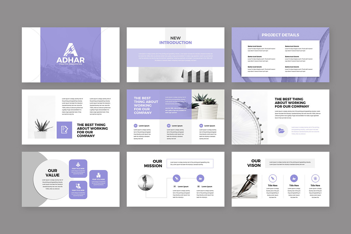 Modern Business PowerPoint Template, a Presentation Template by RsmBoutique2021 (Photo 2 of 5)
