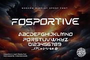 Fosportive display Sport Font, a Sans Serif Font by indranesia (Thumbnail 2 of 3)