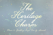 The Heritage Charm Decorative Font, a Script Font by AnMark (Thumbnail 1 of 11)