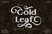 Gold Leaf, a Serif Font by Fontsgood (Thumbnail 1 of 12)