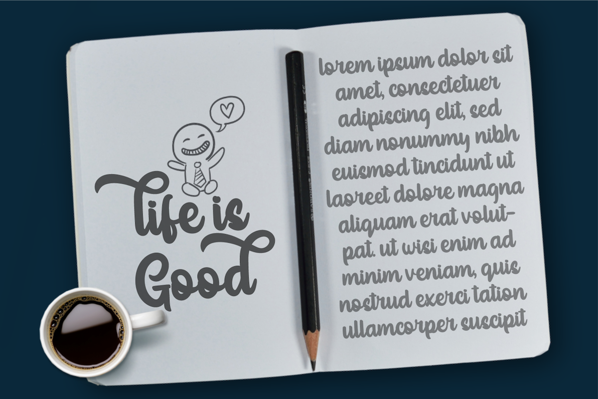 Yegufet, a Script Font by twinstd (Photo 4 of 11)