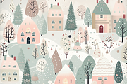 Winter Christmas Pattern, a Pattern Graphic by Printable Treasure (Thumbnail 4 of 5)