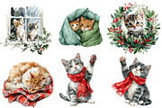 Christmas Cats Holiday Cats, an Illustration by Designworld (Thumbnail 3 of 5)