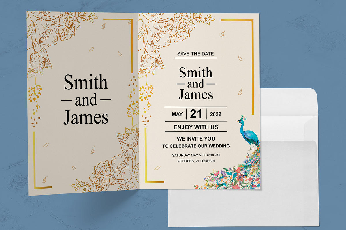 Hand Drawn Floral Birthday Card, a Stationery Template by MightyDesign (Photo 1 of 5)