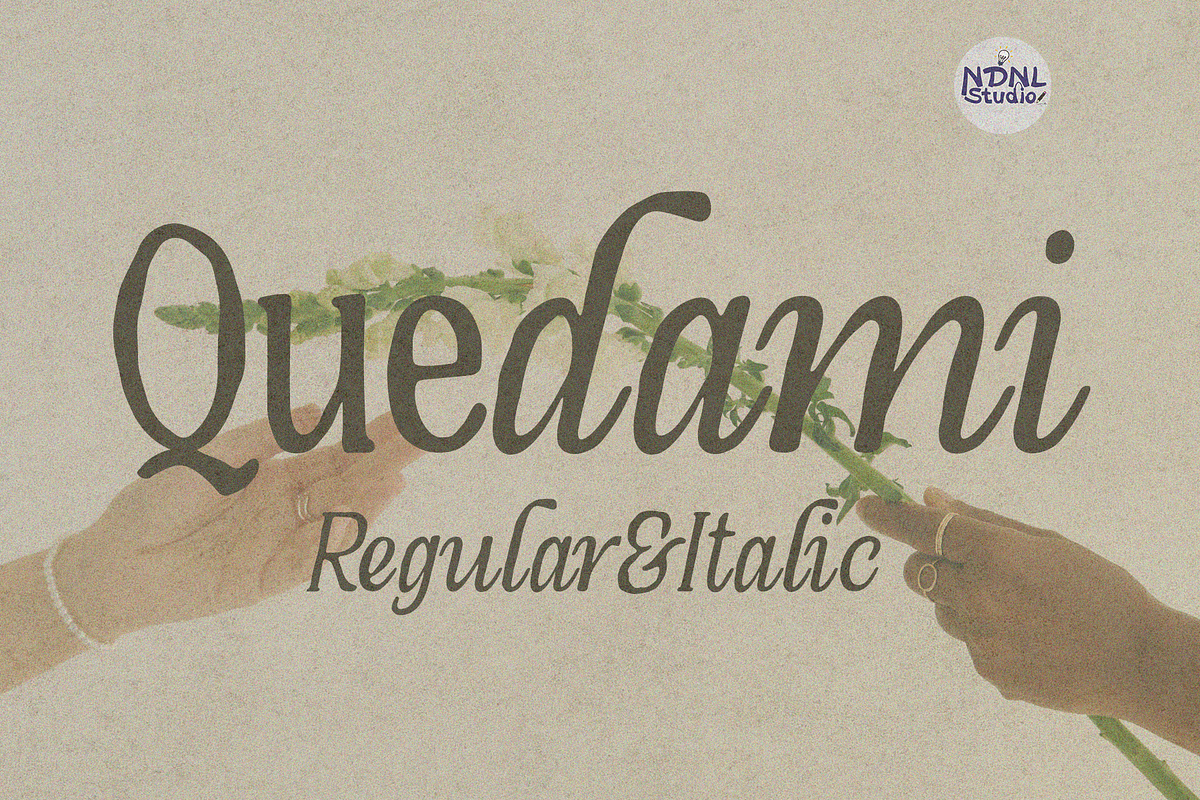 Quedami – Serif Font, a Serif Font by NDNL Studio (Photo 1 of 10)