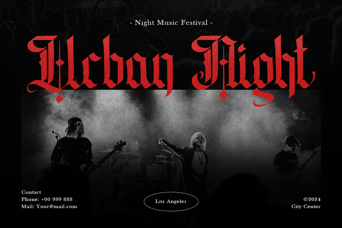 Phantom Of Opera - Blackletter, a Blackletter Font by Vampstudio (Photo 4 of 10)