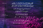 Altena Script, a Script Font by NUGS (Thumbnail 6 of 6)