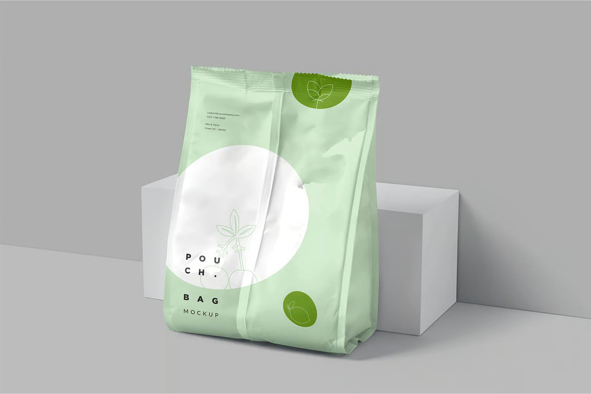 Tea Pouch Mockup, a Packaging Mockup by megostudi0 (Photo 3 of 7)
