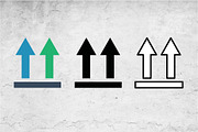 Double Up Arrow Icons, an Outline Icon by Artonix (Thumbnail 2 of 2)